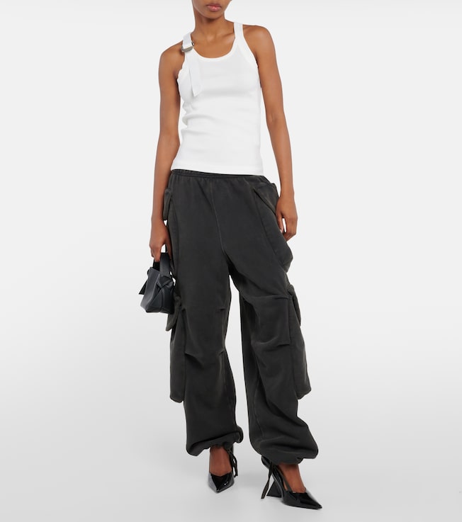 Dion Lee Safety Slider cotton-blend tank top