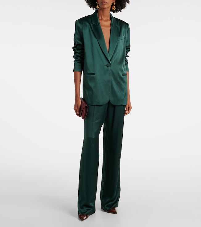 The Sei Silk satin blazer