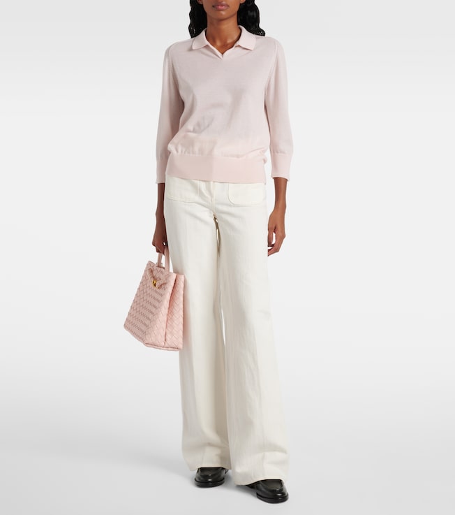 Loro Piana Neo Piuma cashmere polo sweater