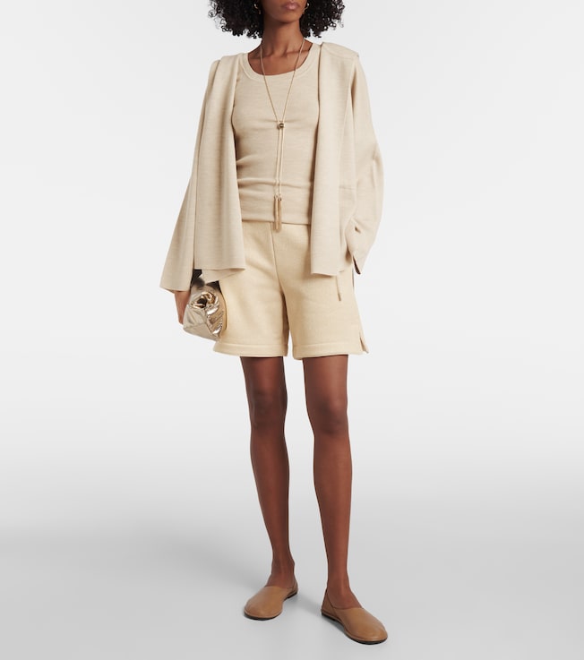 Max Mara Cotton-blend shorts