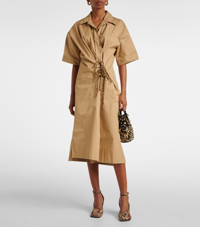 Dries Van Noten Cotton wrap dress