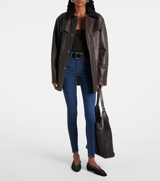 FRAME Le high-rise skinny jeans