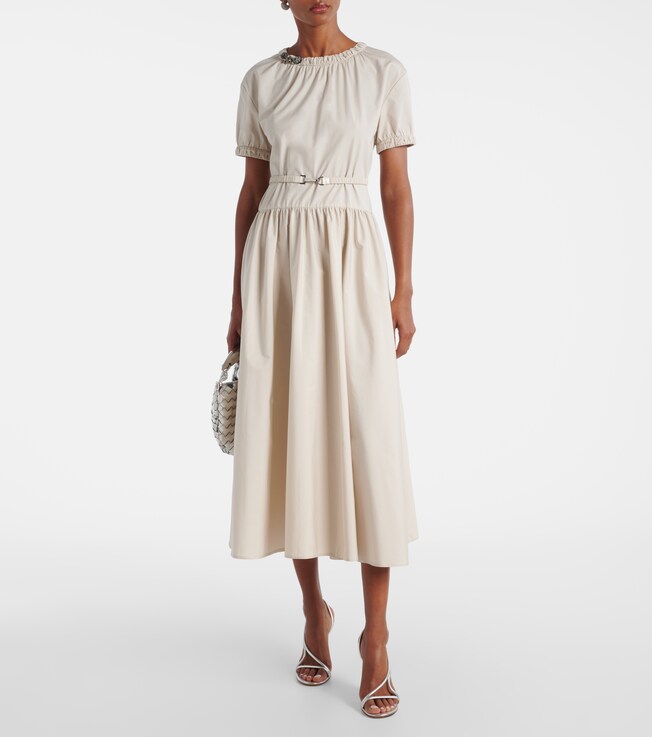 S Max Mara Terry cotton poplin midi dress