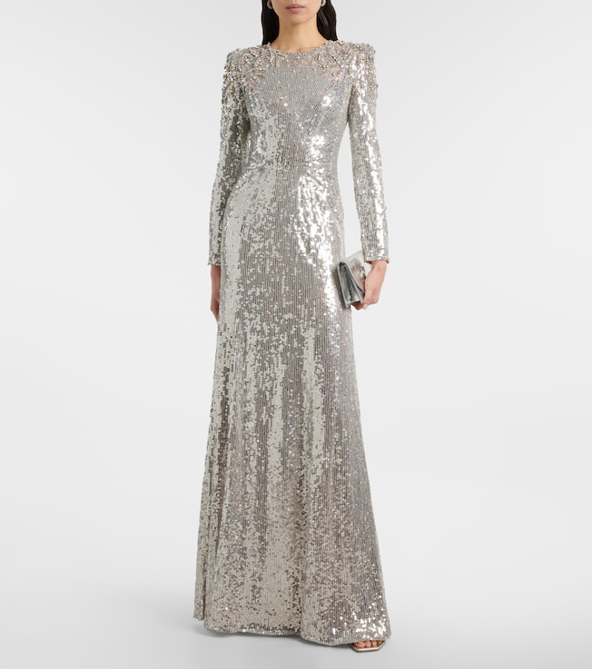 Jenny Packham Dulcet sequined gown