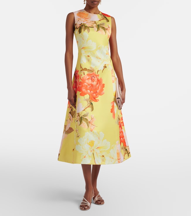 LEO LIN Cleo floral midi dress