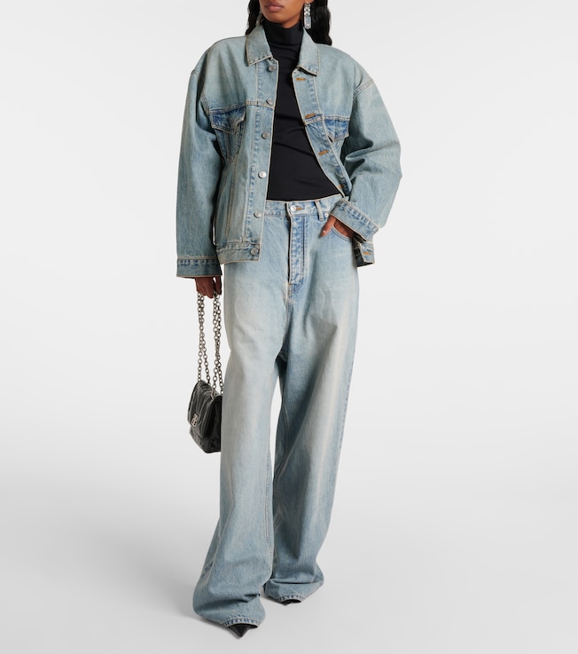 Balenciaga Mid-rise wide-leg jeans