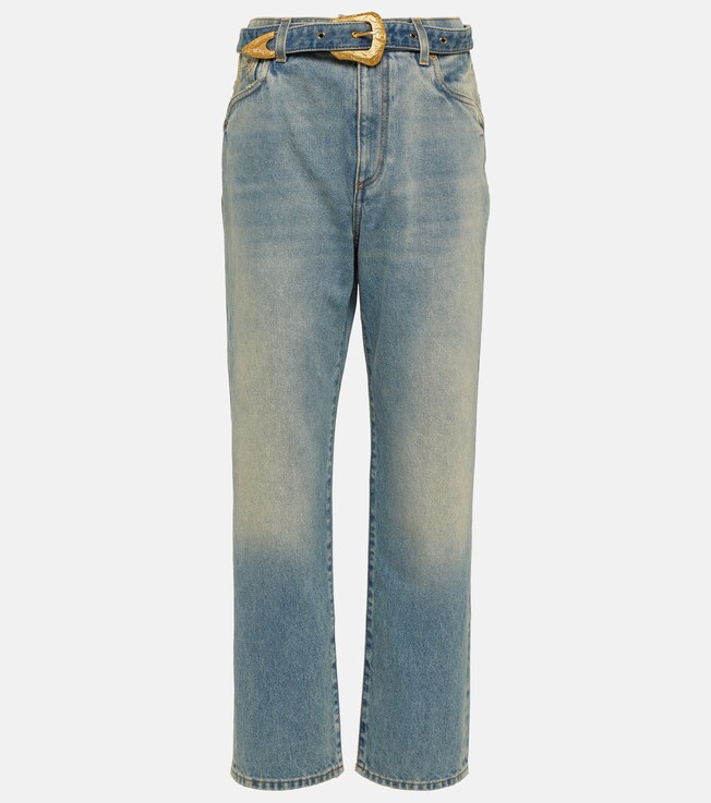 Belted straight jeans | Balmain
