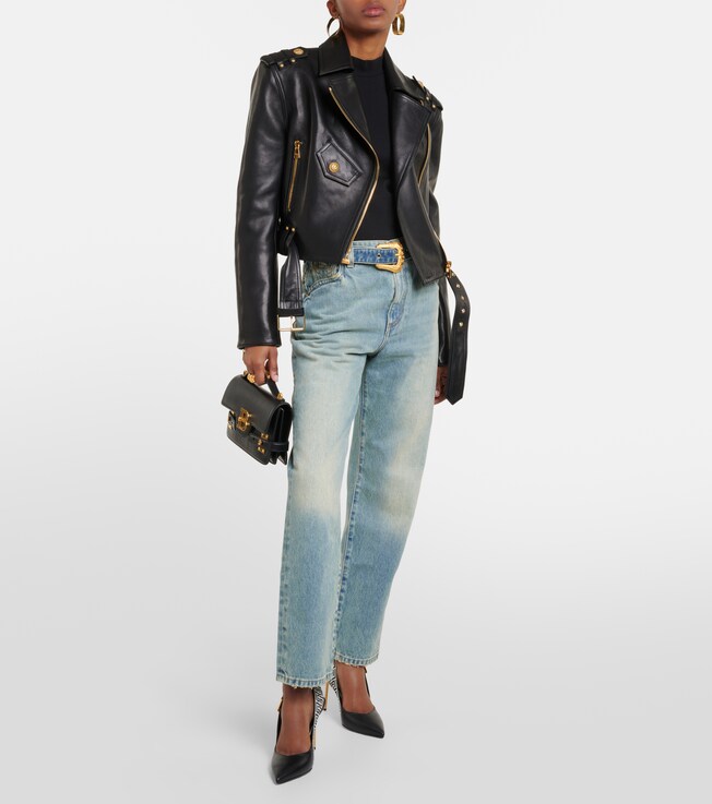 Belted straight jeans | Balmain