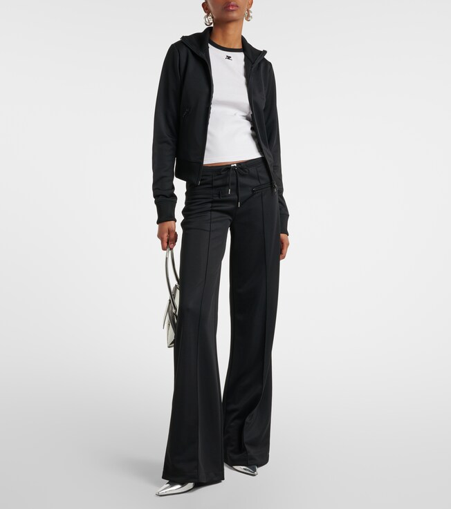 Courrèges Logo jersey track jacket