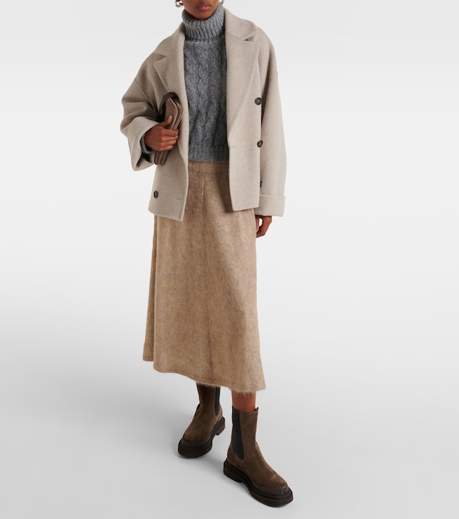 Brunello Cucinelli Wool and mohair turtleneck sweater