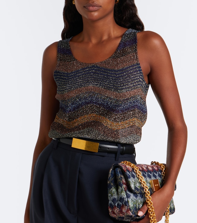 Missoni Wave lamé top
