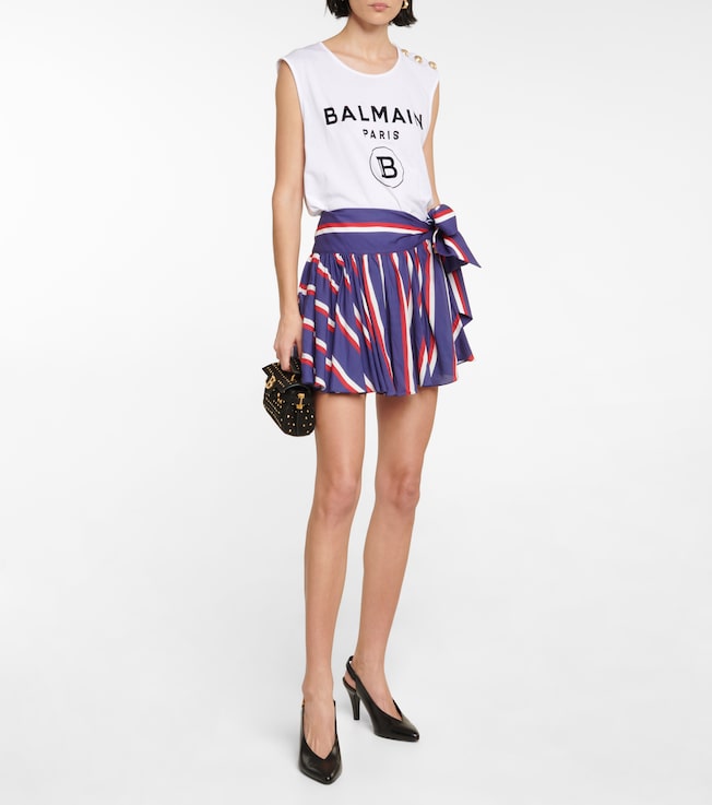 Balmain Striped miniskirt