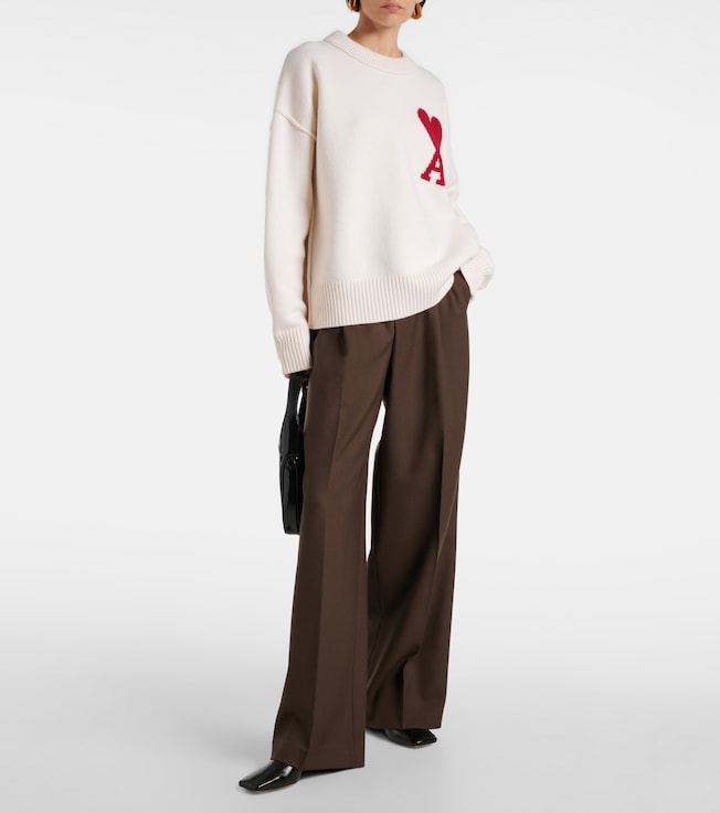 Ami Paris Virgin wool straight-leg pants
