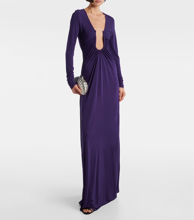 Christopher Esber Arced Palm cutout gathered gown