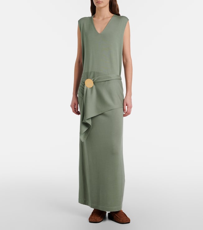 Jil Sander Virgin wool maxi dress