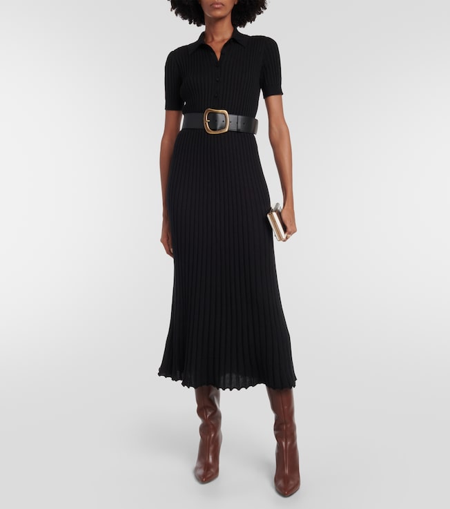 Gabriela Hearst Amor silk and cashmere midi dress