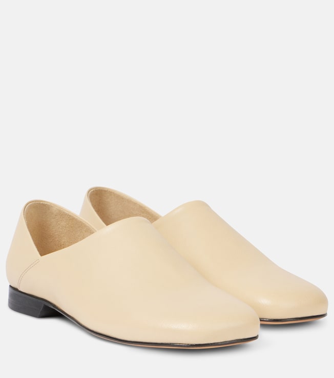 Lemaire Convertible leather slip-on shoes