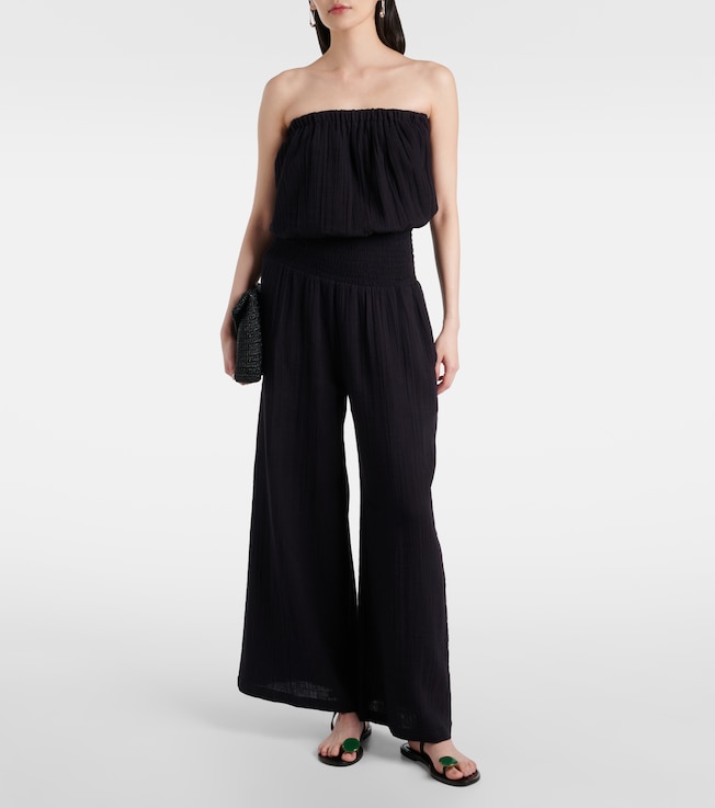 Melissa Odabash Naomi strapless cotton jumpsuit
