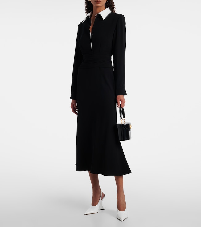 Roland Mouret Satin crêpe midi dress