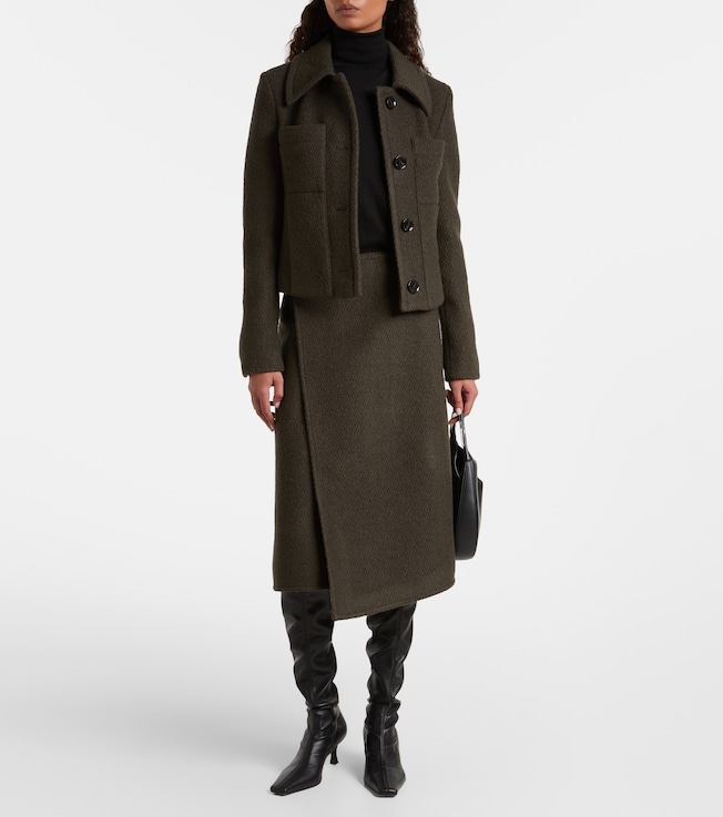 Proenza Schouler Kinsley wool-blend twill bouclé jacket