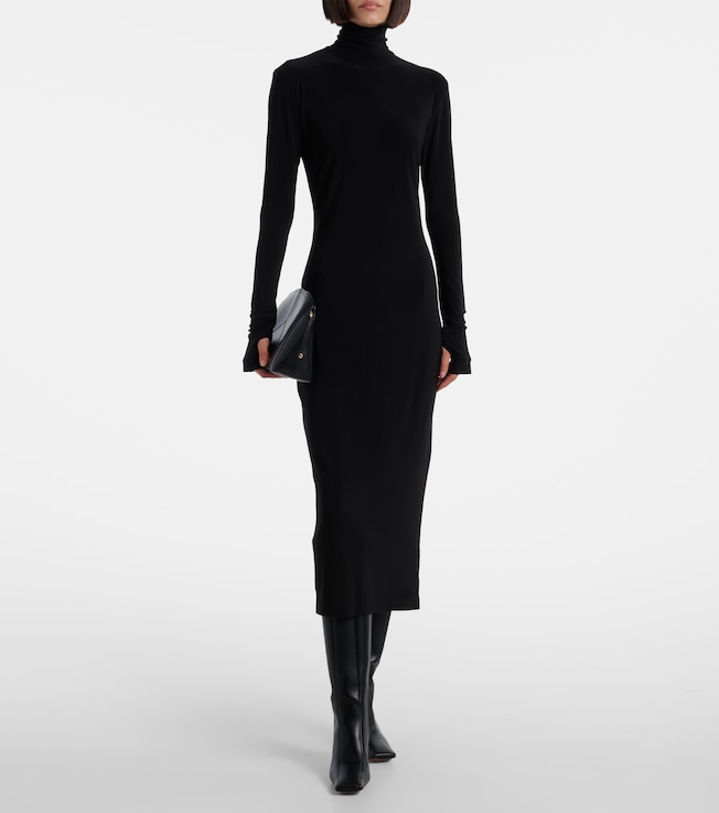 Norma Kamali Turtleneck midi dress