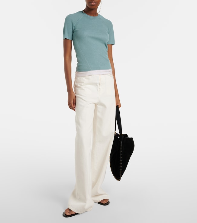 JOSEPH Belarb ribbed-knit T-shirt