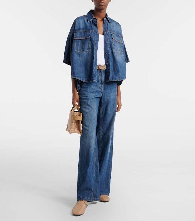 Brunello Cucinelli Cotton-blend tank top