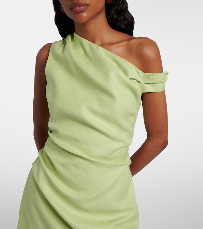 SIR. SIR Asymmetric linen minidress