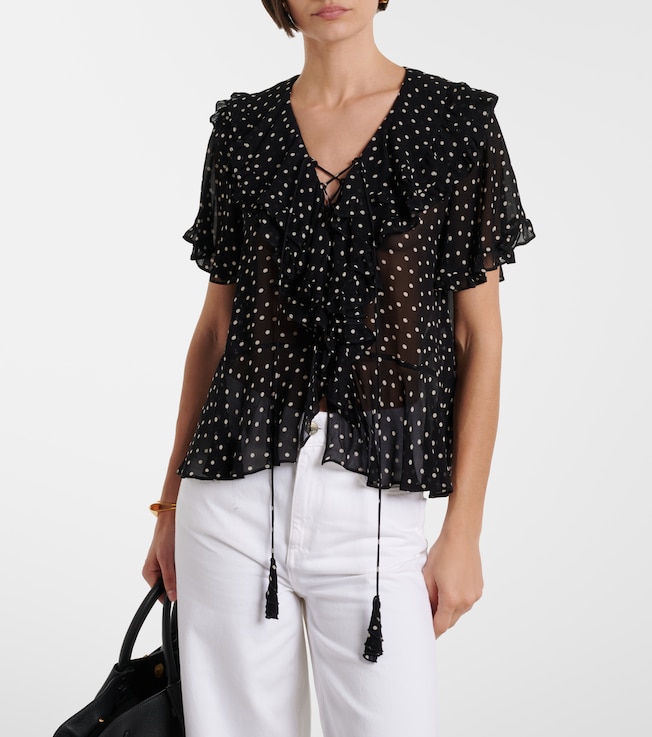 Dorothee Schumacher Dancing Dots polka-dot georgette blouse