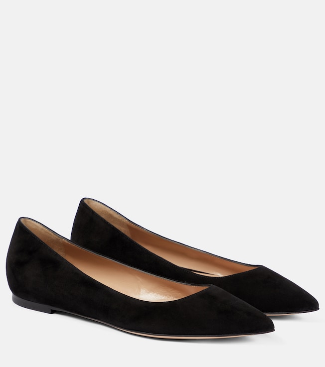 GIANVITO ROSSI Gianvito suede ballet flats