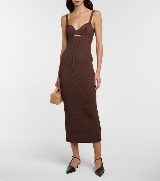 Magda Butrym Ribbed midi dress