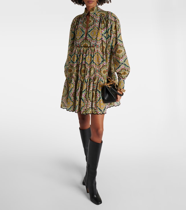 Etro Printed cotton shirt dress