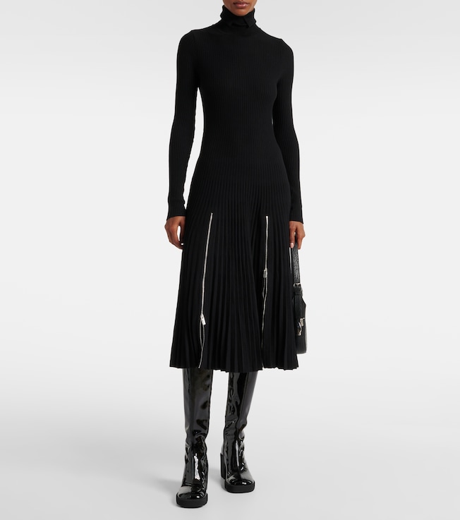Burberry Pleated jersey midi dress