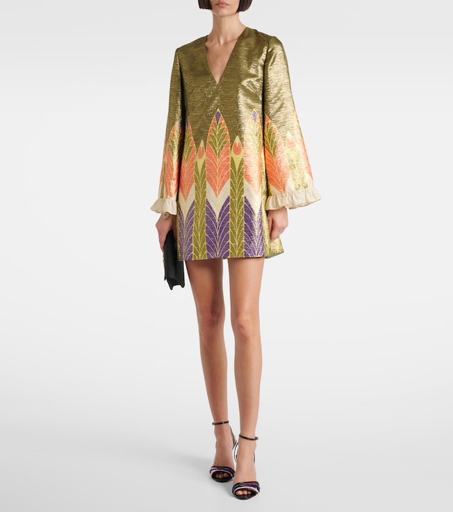 Valentino Escape printed silk-blend minidress