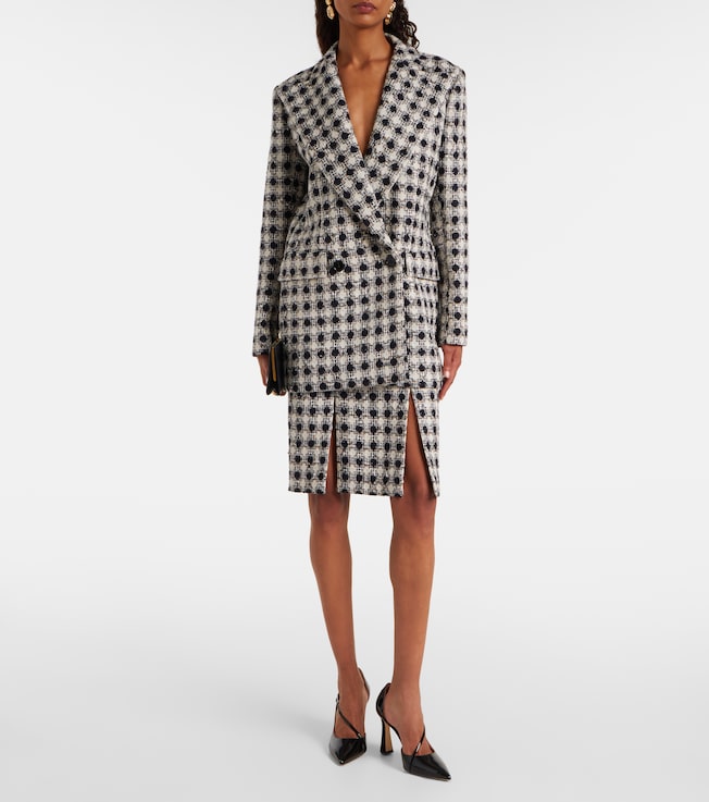 Nina Ricci Double-breasted tweed blazer
