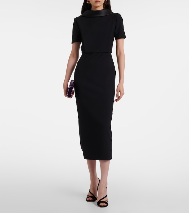 Roland Mouret Crêpe midi dress