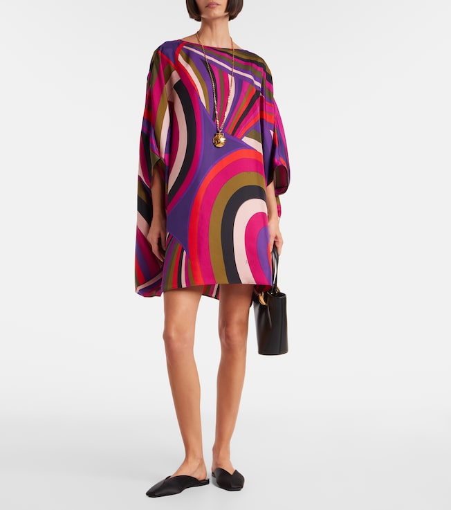 Pucci Iride silk satin minidress
