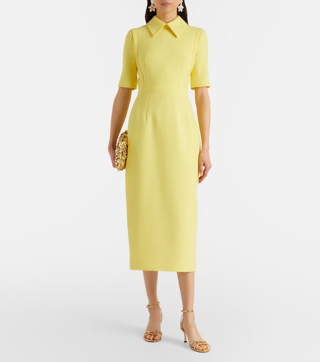 Emilia Wickstead Valletta wool crêpe midi dress