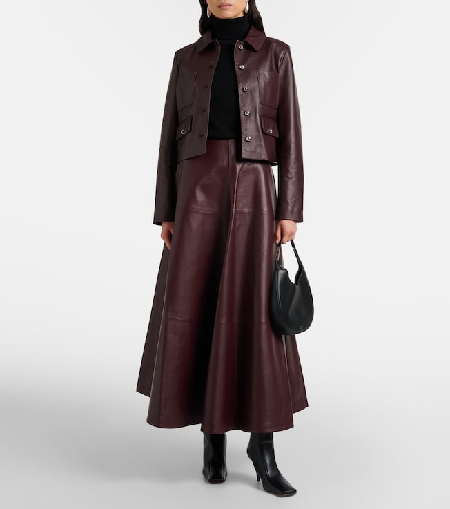 Altuzarra Varda leather maxi skirt