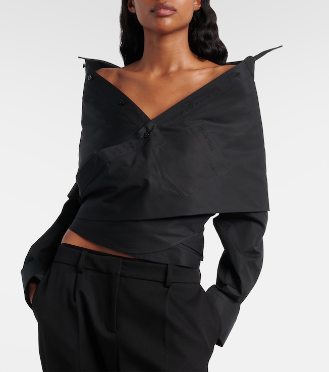 Balenciaga Asymmetric cotton top