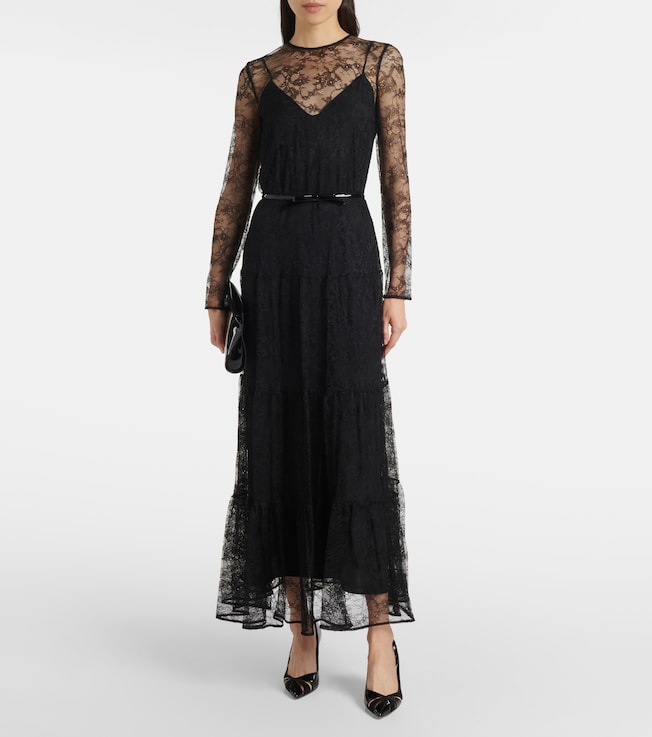 Max Mara Modane lace maxi dress