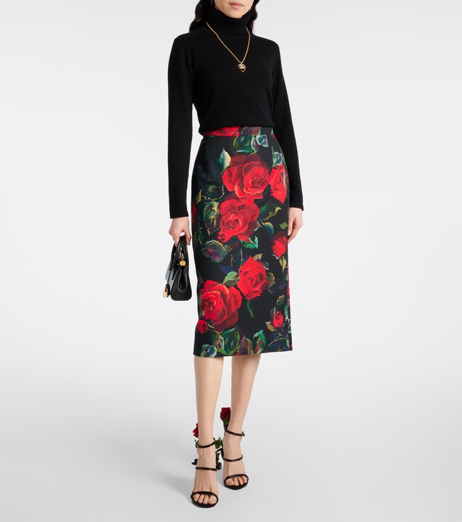 Dolce&Gabbana Floral pencil skirt