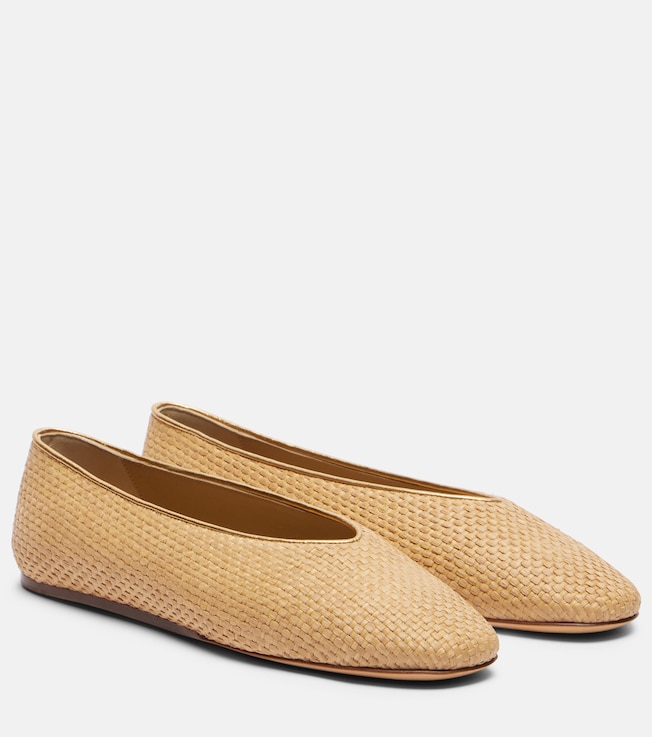 LE MONDE BERYL Le Monde Béryl Regency raffia ballet flats