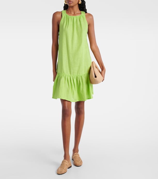 Asceno Adana linen minidress