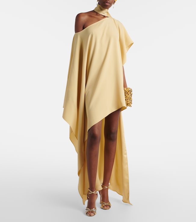 Taller Marmo Trebbia asymmetric crêpe cady kaftan