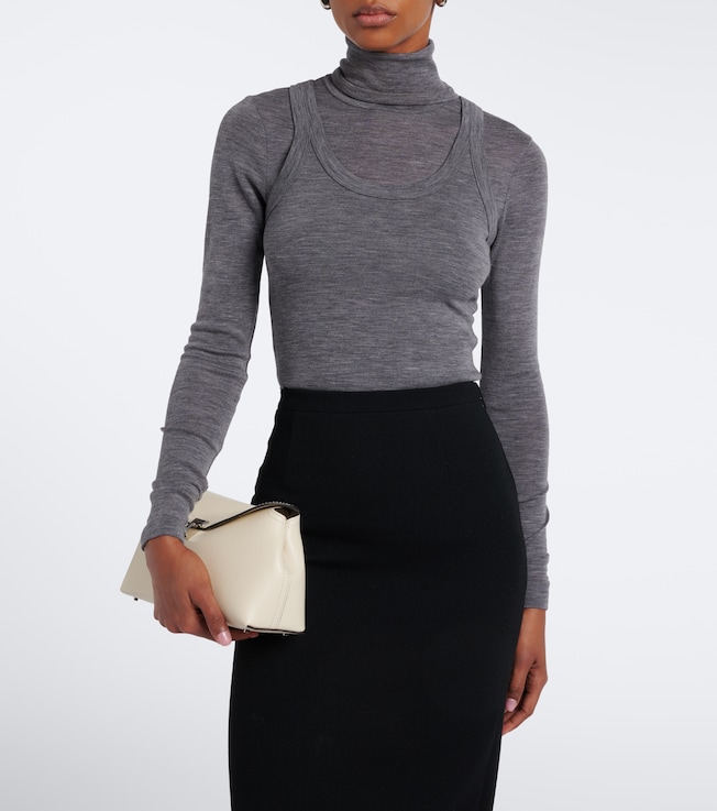Róhe Wool jersey turtleneck top