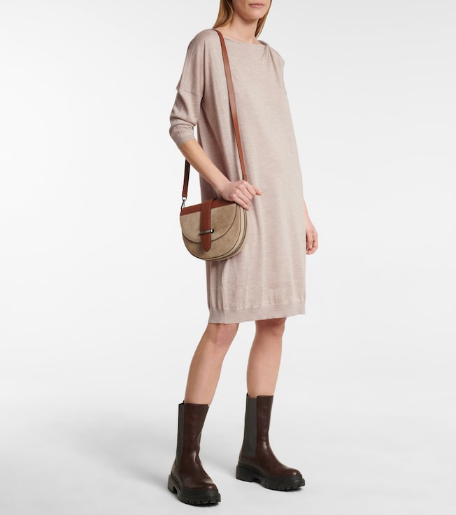 Brunello Cucinelli Cashmere and silk sweater dress