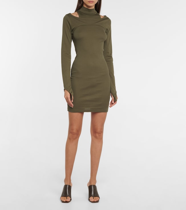 Helmut Lang Ribbed-knit minidress