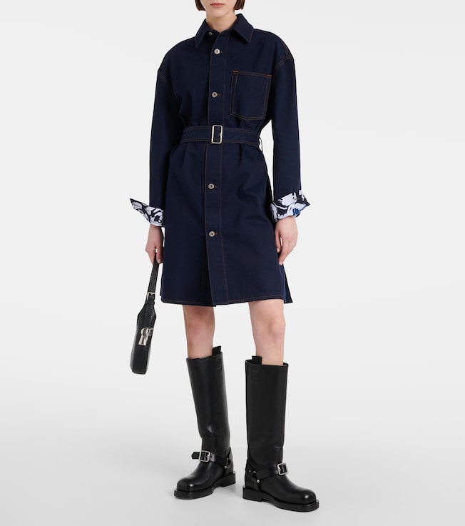 Burberry Belted denim shirt dress