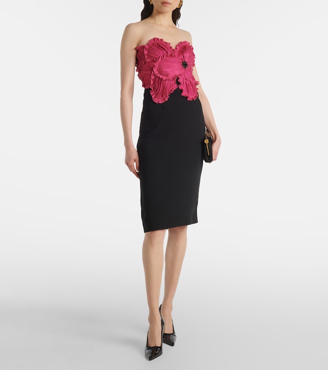 Costarellos Callula crystal-embellished bustier dress